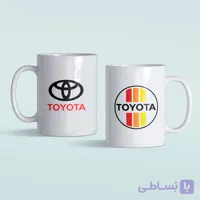 لیوان سرامیکی داخل سفید تویوتا