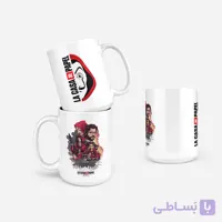 لیوان سرامیکی داخل سفید مانی هیست