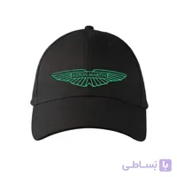 کلاه کتان مشکی استون مارتین (گلدوزی)