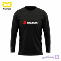 پیراهن آستین بلند مردانه مشکی suzuki