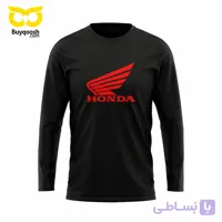 پیراهن آستین بلند مردانه مشکی honda