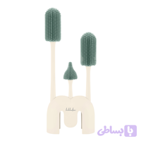ست برس شیشه‌ شور سیلیکونی ۳ عددی کیکابو Kikkaboo
