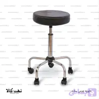 تابوره چرمی ساده