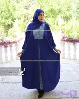 عبا سنتی کرپ الیزه مدل رز آبی نجما
