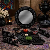 هفت سین مدرن پازلی طرح نقشه ایران زمین شامل 10 تکه – رنگ مشکی