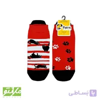 جوراب مچی صاف تا به تا گربه قرمز