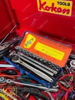 🔧💎 جعبه بکس 1/2 درایو 15 پارچه الورا (ELORA) کد LKM ساخت آلمان غربی 🇩🇪