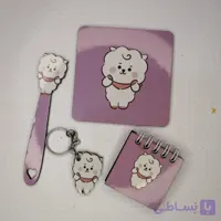 پک دفترچه جاکلیدی زیر لیوانی بوک مارک
