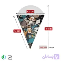 کاور کاغذی بستنی قیفی هیولا