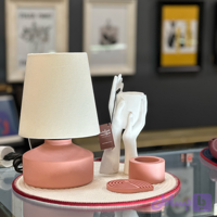 آباژور رومیزی دیزاینمون صورتی