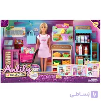 عروسک باربی فروشنده با تجهیزات فروشگاهی مدل Anlily کد 616966