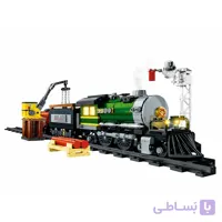 لگو قطار دودزا مدل Steam Train کد BB820E، تعداد 876 قطعه، همراه با ریل و قابلیت دودزا و چراغدار