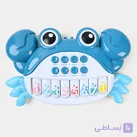 اسباب بازی ارگ موزیکال طرح خرچنگ برند Chuangfa کد 6632، 8 کلید پیانویی، موزیکال و چراغدار