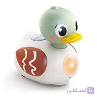 اسباب بازی اردک موزیکال برند هولا مدل Duck کد HE9975، دارای مد اموزشی و راه رو چراغدار و صدادار، پلاستیک درجه یک و آنتی باکتریال