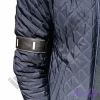 بازوبند چراغدار چرمی – چرم مشکی