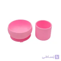 سرویس غذاخوری سیلیکونی کودک و نوزاد 2 تکه سامکس کد 04