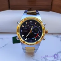ساعت مردانه فیترون دیجیتالی عقربه ای صفحه مشکی