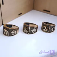 انگشتر مردانه تاج طلاروسی