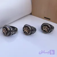 انگشتر شیر و خورشید همراه نشان فروهر نقره ای