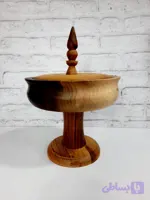 شکلات خوری پایه دار چوب گردو
