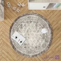 فرشینه گِرد هال و پذیرایی کد D106 رویه مخمل درجه یک استپ دار بدون سُر