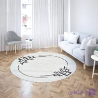 فرشینه گِرد هال و پذیرایی کد C50 رویه مخمل درجه یک استپ دار بدون سُر