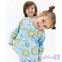 بلوز و شلوار پسرانه و دخترانه طرح آسمونی کد 718