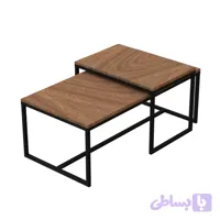 میز جلو مبلی چوب فلز مدل هورزاد
