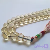 تسبیح سندلوس 33 دانه بودار اپالین منحصر بفرد تراش کردستان کد 863 آقابزرگ