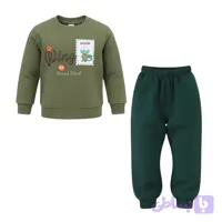 ست سویشرت و شلوار راحتی پسرانه مدل مارمولک PJ1387