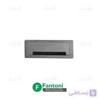 قاب داکت لولایی آلومینیومی رومیزی با درب آرامبند طول 200mm رنگ خاکستری فانتونی T345