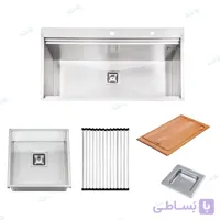 سینک کورینی زیر صفحه ای ایلیااستیل مدل 6015