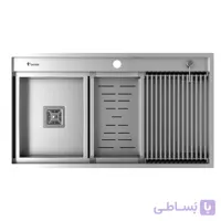 سینک استیل داتیس مدل Corian-702