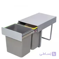 سطل زباله دو قلو 20 لیتری اوستا