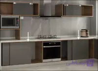 مکانیزم ریلی تاپ لاین 2400mm توکار دو درب چوبی بدون ریل کف با عرض هر درب حداکثر 1200mm فانتونی K524