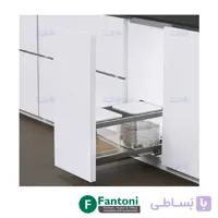 سطل ریلی جای برنج و حبوبات توکار جهت یونیت عرض 300mm فانتونی Q935