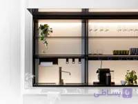 پروفیل آلومینیومی شلف ترکیبی دکوراتیو مشکی مات با قابلیت نورپردازی فانتونی i260 تا i266