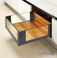 ریل بدنه دار اسلیم شیشه اینر 40kg نوک مدادی با فرانت شیشه ارتفاع 193mm فانتونی B526 تا B530