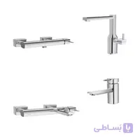 ست شیرآلات شودر مدل یونیک کروم