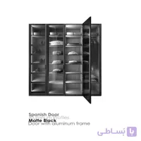 پروفیل درب کمد و کابینت مدل اسپانیش استایل رنگ مشکی مات فانتونی i330 تا i339