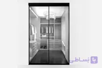مکانیزم درب ریلی 2400mm تک درب پروفیل آلومینیومی ساختمانی بدون پروفیل کف حداکثر عرض درب 1200mm فانتونی K100