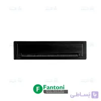قاب داکت لولایی آلومینیومی رومیزی با درب آرامبند طول 300mm رنگ مشکی فانتونی T341