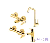 ست شیرآلات شیذر مدل ونیز طلایی