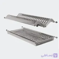 آبچکان بالای سینک 2 طبقه تمام استیل عرض 80 سانتی متر فانتونی کد G041