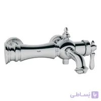 شیر حمام شودر مدل بیزانس کروم