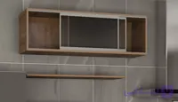 مکانیزم هوایی درب ریلی شیشه ایی 2400mm توکار با فریم آلومینیوم دو درب بدون آرامبند با عرض هر درب حداکثر 1200mm فانتونی C721