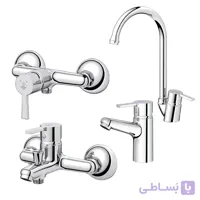 ست کامل شیرآلات اهرمی کاویان مدل آراز