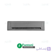 قاب داکت لولایی آلومینیومی رومیزی با درب آرامبند طول 300mm رنگ خاکستری فانتونی T342