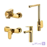 ست کامل شیرآلات شیذر مدل اسمارت طلایی