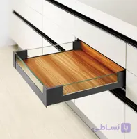 ریل بدنه دار اسلیم شیشه اینر 40kg نوک مدادی با فرانت شیشه ارتفاع 106mm فانتونی B521 تا B525